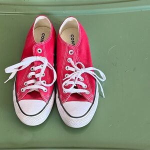 Converse women’s Red and White Sneakers